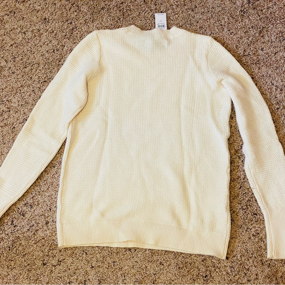 LOFT textured ivory sweater NWT Size XS
